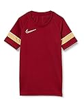 Nike Jungen Dri-FIT Academy 21 Kurzarm-Trikot, Team Rot/Weiss/Jersey Gold/Weiss, XL