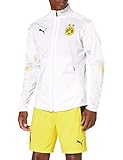 PUMA Herren BVB Stadium Jacket Trainingsjacke, White-Third, L