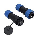 Wasserdichte Luftfahrt-Steckdose, Metall 380V männlich weiblich Industriesteckverbinder Elektrisch SP20 Panel Mount für Kabel für LED-Beleuchtungsgeräte für Lichtleistung(2-adrig)