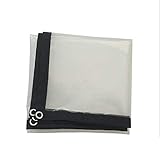 JHNEA Wasserdichter Gewebeplane mit Ösen, Leichtgewichtiger Polyethylen 5 Mil Allzweckplane reißfest Transparent Schutzplane Holzplane Winddicht und warm,Transparent_2x2m/6x6