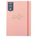 Busy B Alltäglicher Terminkalender von Januar bis Dezember 2022 - Pink A5 Wochenansicht Planer mit Raum für N