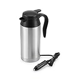 OurLeeme 750 ml Reisewasserkocher, Edelstahl Wasserkocher mit Sealed Auto Elastisch Heizung Cup für 12 V