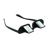 Asnlove Lazy Glasses, Brille Winkelbrille Lazy Readers 90 Grad HD Horizontale Brille Brechung-Brille Prismen-Brille, Schw