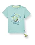 Sigikid Baby-Jungen Bio-Baumwolle für Kinder T-Shirt, Hellblau/Dino, 92