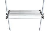 WENKO Regalboden Herkules, Stahl, 73-120 x 4 x 42.5 cm, Weiß