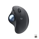 Logitech ERGO M575 Wireless Trackball Maus - Einfache Steuerung mit dem Daumen, flüssige Bewegungen, ergonomisches Design, für Windows, PC & Mac mit Bluetooth- & USB-Funktion - G
