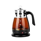 QINYANG Wasserkocher, Kaffeemaschine Tee, Maker Black Pu 'er Glaskessel Dampf Teekanne Automatik - Typ Set Health Tee Pot 1l (Color : Type 1)