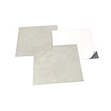 GENERIQUE - PVC Bodenbelag - Selbstklebende Fliesen - Marmoreffekt - Grau/Beige - 2,05m²/22 F