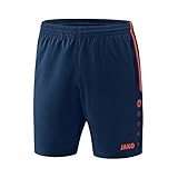 JAKO , Training & Fitness - Damen , Shorts , Competition 2.0 , navy/flame , 34-36 , 6218