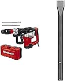 Einhell Abbruchhammer TE-DH 32 (1.500 Watt, 32 J Einzelschlagstärke, schwingungsgedämpfter Hauptgriff + Softgrip, inkl. Spitz-/Flachmeißel + E-Box, SDS max Flachmeißel 600 mm)