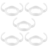 Houkiper Baby Fütterung Pflege Flaschenhalter, Easy Grip Standard Kunststoffgriff für AVENT Natural Serie Weiß (5er Pack)