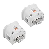 Motion Plus Adapter Sensor Accelerator Attachment Kompatibel mit Ersatz für Wii/Wii U Controller Weiß (2 pcs)