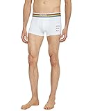 HUGO Herren Trunk 24 Logo Badehose, Regenbogen/Weiß, X-Larg