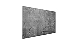 ALLboards Metallische Magnettafel BETONMAUER ZEMENTMAUER ZEMENT 90x60cm MetalBoards Memoboard für jede Art von Magneten Magnetpinnwand zum Beschriften + 4 Marker, 10 Magnete, Schwamm im Lieferumfang