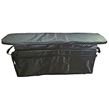 XIAOYO Mit gepolsterten Sitzkissen Kanu Inflatable Boat Sitzaufbewahrungstasche Kajakzubehör (Farbe : Black)