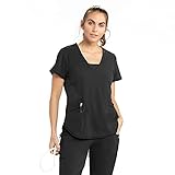 BARCO One Damen Spark Scrub Top, schwarz, M