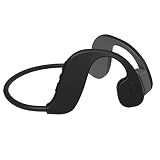 QNMM Bluetooth 5.0 Knochenleitungs-Schwimmkopfhörer, Integrierter 32G-Speicher, Kabelloser Offener MP3-Player-Kopfhörer Mit Mikrofon Zum Schwimmen, Laufen Und R