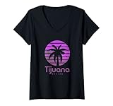 Damen Tijuana Mexiko T-Shirt mit V