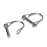 Rohrklappsplinte mit Rastverschluss rundem Bügel 8mm x 45mm [10 Stück] PTO Pin HEAVYTOOL®