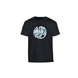 Yugioh Blue Eyes White Dragon T Shirt Black Black L