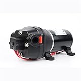 ZTBH Boosterpumpe aus Edelstahl für Rasen-Jet-Pumpen 12V 24V DC Hochdruck Elektrische Membran Reinigung Auto Waschpumpe für Hausgarten Wassertransport Bewässerung (Voltage : 12V)