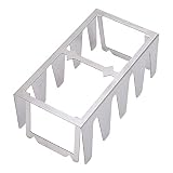 Gedourain BBQ-Rack, BBQ-Grillgestell, leicht, tragbar, silberfarben, stabile Struktur für Courtyar for Home(B)
