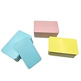 300 Stück Nachricht Karten, Blanko Papier Karten, Memory Wort Karten, DIY Visitenkarten, Speicherkarte für Schule Oder Büro (Beige, Hellblau, Pink)