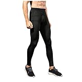 Yiartion Jogginghose Herren Leggings Schnell Trocknend Sporthose Stretch Atmungsaktiv Kompressionshose Fitness Einfarbig Sweatpants Lauf Yogahose Leicht Tights Berglauf Hose, Offroad-L