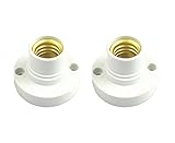 2 X Lampen Fassung E14 Lampenfassung Glühbirne Sockel LED Kunststoff Deckenfassung Fassung