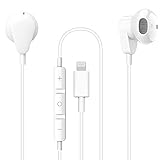 ADUZI iPhone Kopfhörer Apple Earbuds Lightning-Kopfhörer mit Mikrofon MFi-Kopfhörer Ohrhörer Kopfhörer-Ohrhörer-Anschluss für iPhone 12 Pro Max Mini SE 11 10 X XS XR 7 8