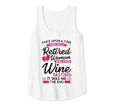 Damen Einmal pensionierte Frau Wein Ruhestand Tank Top