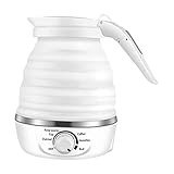 NC NC Faltbarer Wasserkocher 600ML mit Abnehmbarem Netzkabel für Leb