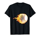 Brennender Baseball T-S