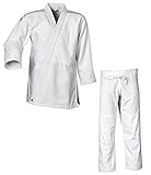 adidas Judo-Anzug Contest weiß/Silberne Streifen, J650 (190)