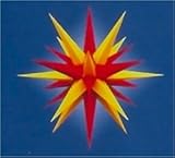 Weihnachtsstern, Adventsstern, original Herrnhut, für Außen, Kunststoff, 40 cm, mit Beleuchtung, Stern, Sterne, Weihnachtssterne, Adventssterne, original Herrnhuter Stern, rot/gelb