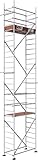 ALTEC Rollfix® 2.0 800-S | 8m Arbeitshöhe | hvst. Fußplatten | Wandanker | Made in Germany | TÜV&GS | belastbar 200kg/m² | Norm - EN 1004:2005 | Modulares Arbeitsgerüst | Alu-Gerü