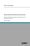 Barack Obama and the American Dream: Analysis of different speeches with special focus on the American D