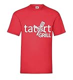 Tatort Grill Männer T-Shirt Rot M
