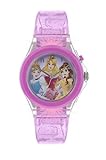Disney Princess Mädchen Analog Quarz Uhr mit Gummi Armband PN3015