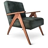 Sessel aus der Mitte des Jahrhunderts, dunkelgrauer Vintage-Sessel, handgefertigte Möbel aus der Mitte des Jahrhunderts, besuchen Sie unseren Shop für weitere Vintage-Möbel!