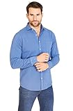Jack Stuart - Herren-Piqué Hemd aus 100 % Baumwolle, Azulon, XL