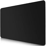 Sidorenko Gaming Mauspad - 280 x 200 mm - Vernähte Kanten - Rutschfest - Mousepad mit einer speziellen Oberfläche verbessert Geschwindigkeit und Präzision | schw