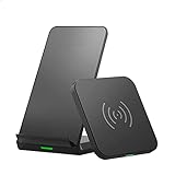 Wireless Charger 2 Pack, 7.5W/10W Qi Induktive Ladestation,Kabelloses Ladegerät für Galaxy S20+/ S20/S10/S9/Note 20/10/9, iPhone 12/12 Pro Max/SE2020/11/11/XS Max/XR/X/8