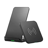 Wireless Charger,Kabellose Ladestation 2 Pack 7.5W für iPhone 12/12 Pro Max/SE2020/11/11/XS Max/XR/X/8,10W Kabelloses Ladegerät Schnelle für Galaxy S20+/ S20/S10/S9/Note 20/10/9, 2.5W Airpods Pro/2