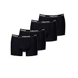 HEAD Herren Boxer Boxershort Unterhose 4er Pack black 200 - M