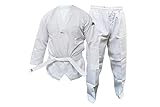 adidas Kinder / Erwachsene WT Taekwondo Student Dobok ohne Streifen Kampfsport WTF Kinder Uniform 170 cm weiß