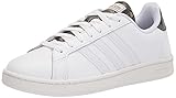 adidas Women's Advantage Tennis Shoe, White/White/Crystal White, 5