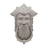 AMYZ Deluxe Wall Decor Renovator's Supply Haustürgriffknöpfe Heavy Duty Gusseisen Old Man Form Türring 12 5 × 3 7 × 18 cm Rostige Farbe Tor Ziehring Schrank Gartendekor Handwerker Made Home D