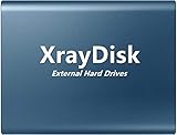 XrayDisk Externe externe Solid-State-Laufwerk mit 2 TB USB 3.1 Lesen und Schreiben in Hochgeschwindigkeit, tragbare SSD-Festplatte, 2000 GB, externe Festplatte, bis zu 540 MB/s (2 TB, Blau)