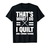 Lustiges Quilting-Design Quilters Love Quilt T-S
